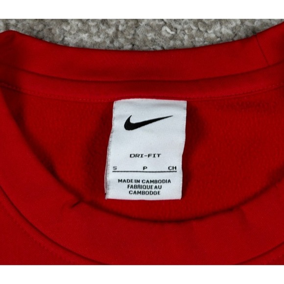 SMU Mustangs Basketball Sweatshirt Mens Small Red Team Player Issued Lightweight - Picture 6 of 10